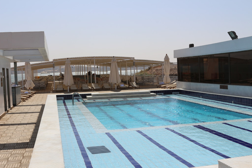 Pool deck of MS Omar El Khayam